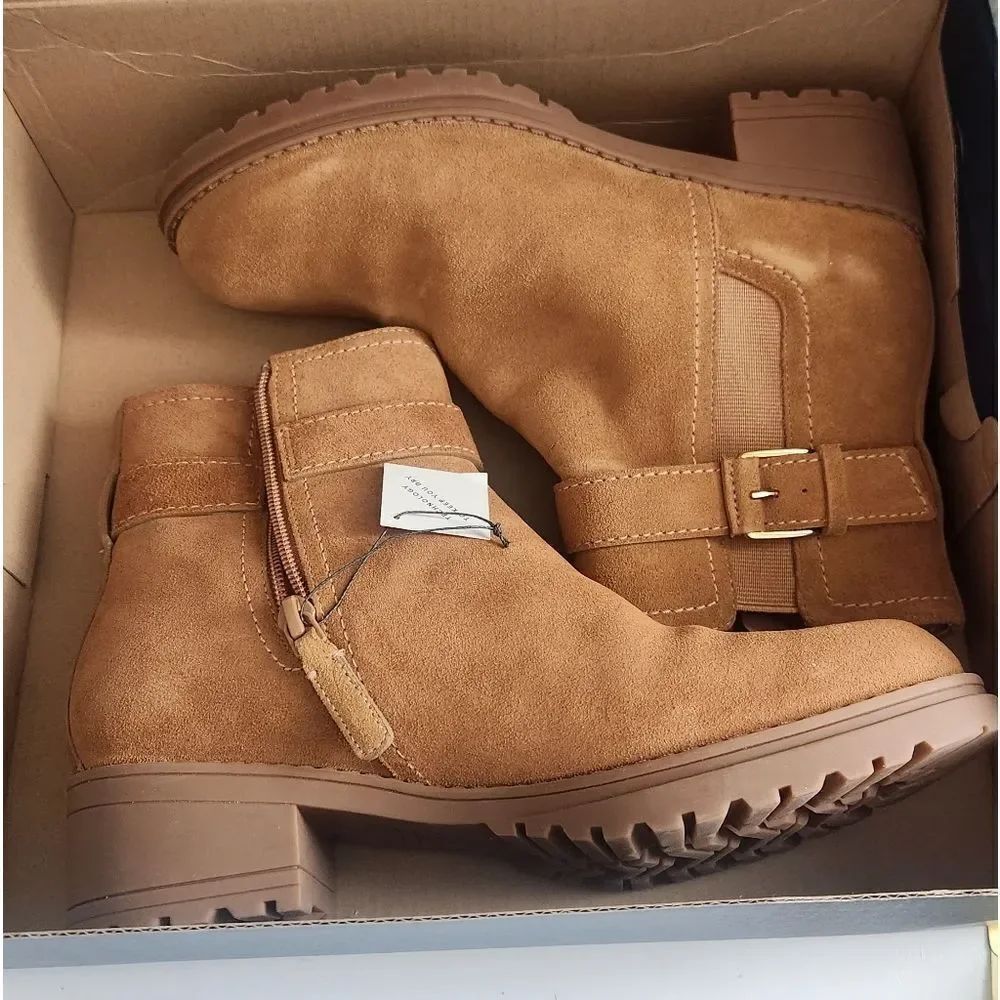 New! Cole Haan Catherine Bootie - Golden Honey Size 7 - Picture 2 of 7